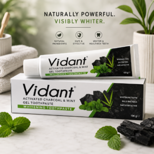 Vidant Charcoal Toothpaste - 120GM